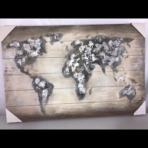 Globe Wood Wall Art
